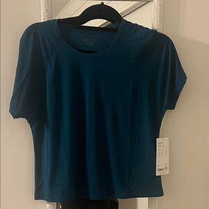 Athleta Deep Blue Short Sleeve Tee